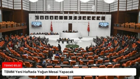 TBMM Yeni Haftada Yoğun Mesai Yapacak