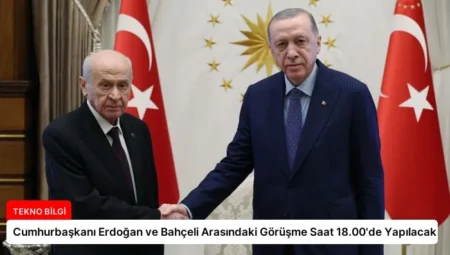 Cumhurbaşkanı Erdoğan ve Bahçeli Arasındaki Görüşme Saat 18.00’de Yapılacak