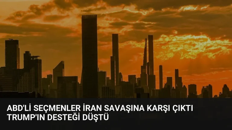ABD’li Seçmenler İran Savaşına Karşı Çıktı Trump’ın Desteği Düştü