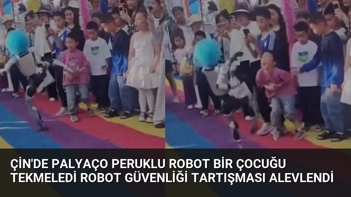 Çin’de Palyaço Peruklu Robot Bir Çocuğu Tekmeledi Robot Güvenliği Tartışması Alevlendi