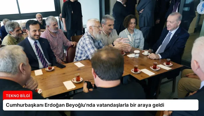 Cumhurbaşkanı Erdoğan Beyoğlu’nda vatandaşlarla bir araya geldi