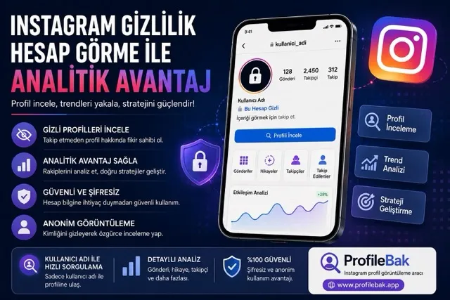Instagram Gizlilik Hesap Görme ile Sosyal Medyada Analitik Avantaj Nasıl Sağlanır?
