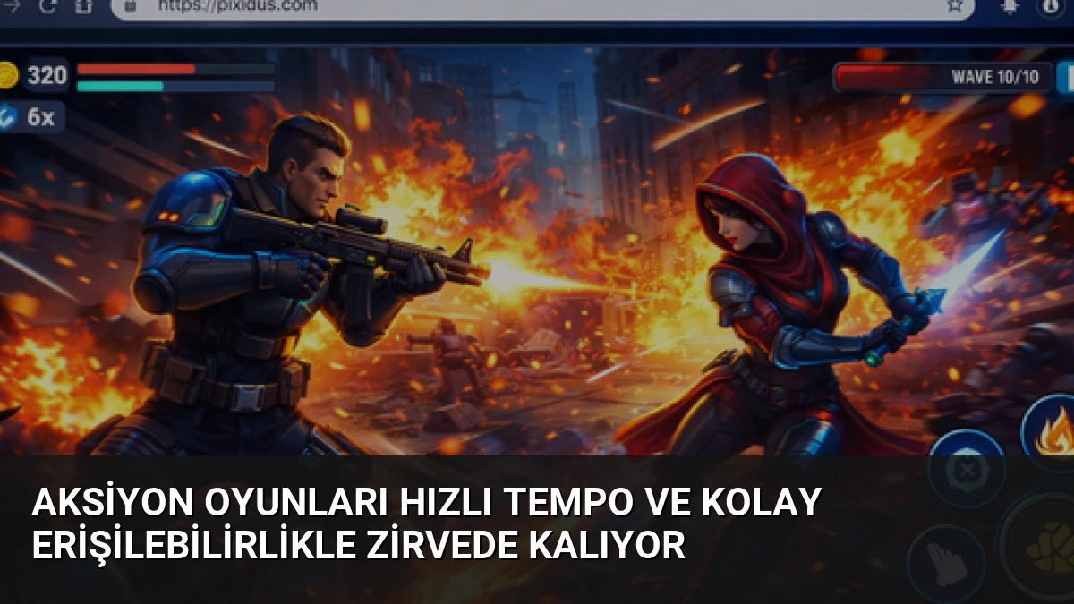 Aksiyon Oyunları Hızlı Tempo ve Kolay Erişilebilirlikle Zirvede Kalıyor