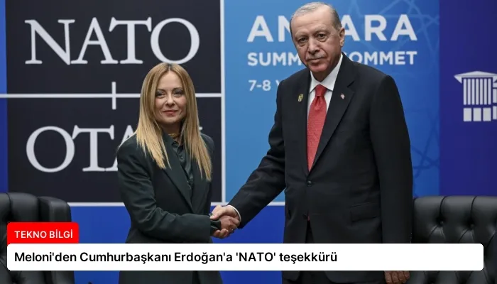 Meloni’den Cumhurbaşkanı Erdoğan’a ‘NATO’ teşekkürü