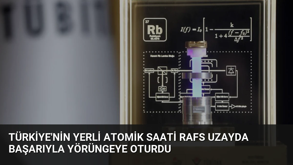 Türkiye’nin Yerli Atomik Saati RAFS Uzayda Başarıyla Yörüngeye Oturdu