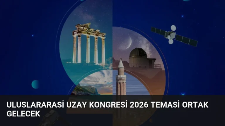 Uluslararasi Uzay Kongresi 2026 Temasi Ortak Gelecek