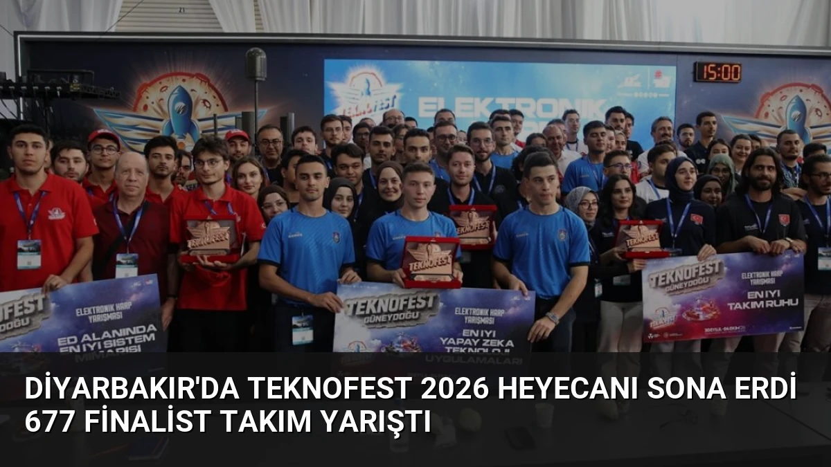 Diyarbakır’da TEKNOFEST 2026 Heyecanı Sona Erdi 677 Finalist Takım Yarıştı