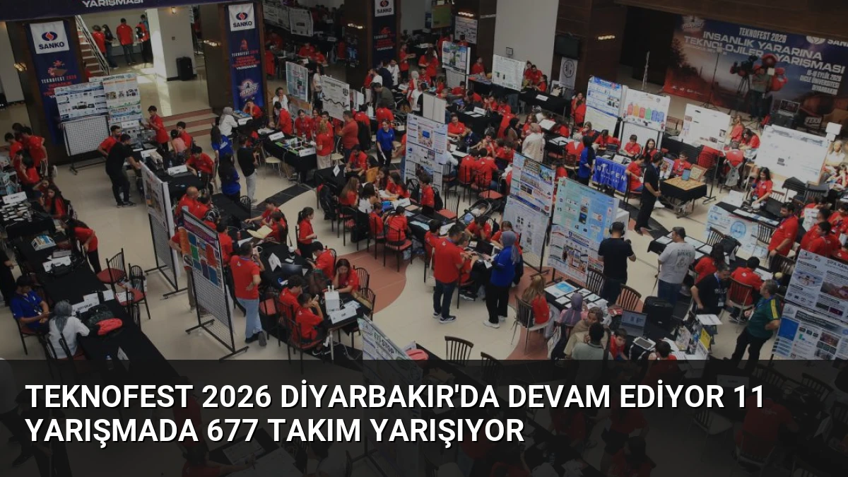 TEKNOFEST 2026 Diyarbakır’da Devam Ediyor 11 Yarışmada 677 Takım Yarışıyor