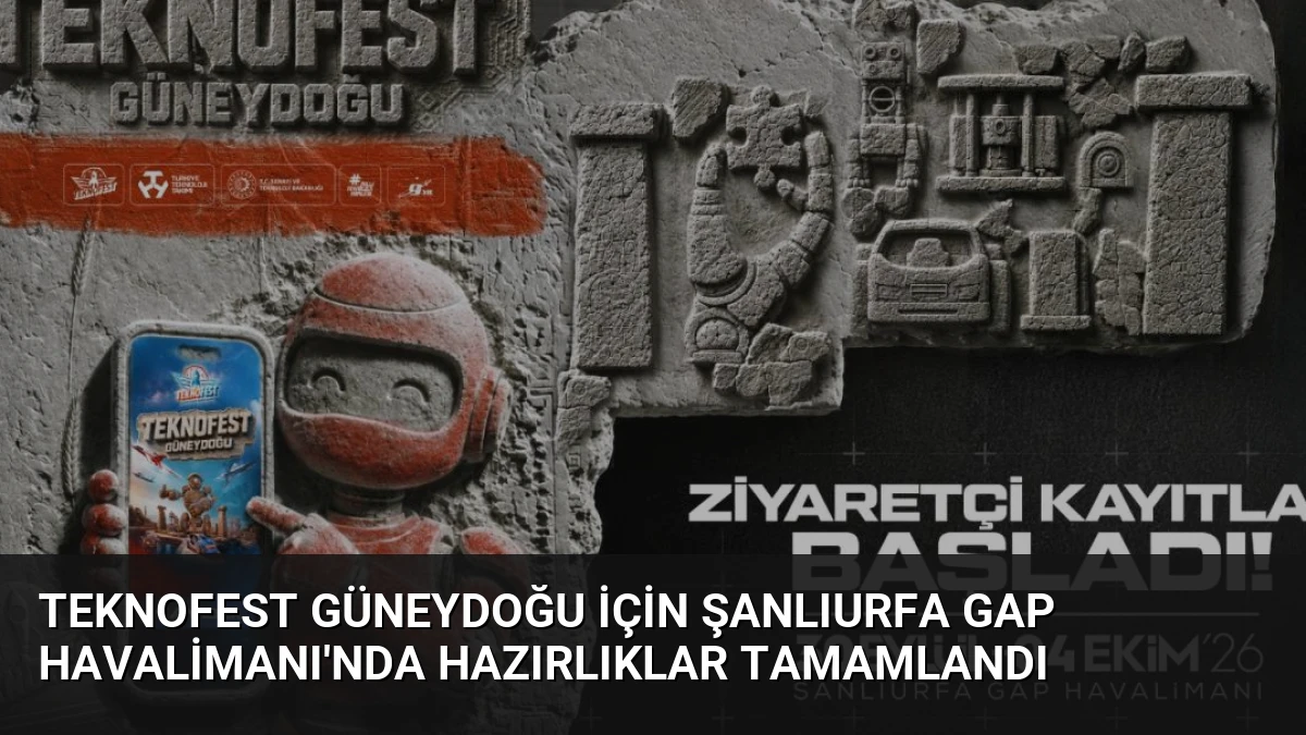 TEKNOFEST Güneydoğu İçin Şanlıurfa GAP Havalimanı’nda Hazırlıklar Tamamlandı