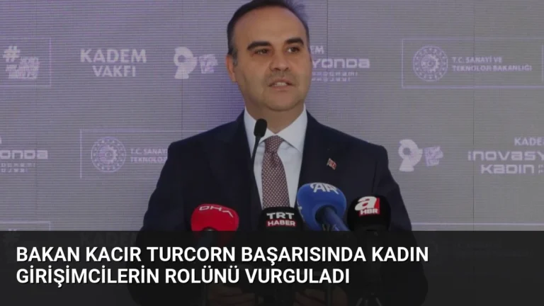 Bakan Kacır Turcorn Başarısında Kadın Girişimcilerin Rolünü Vurguladı