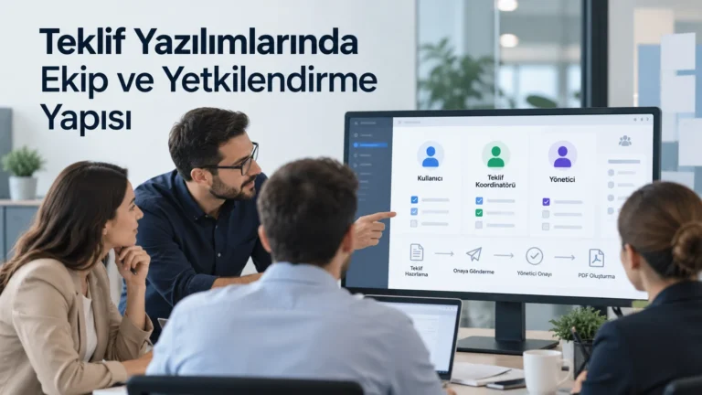 Teklif Yazılımlarında Ekip ve Yetkilendirme Yapısı