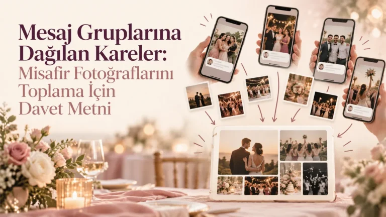 Mesaj Gruplarına Dağılan Kareler: Misafir Fotoğraflarını Toplama İçin Davet Metni