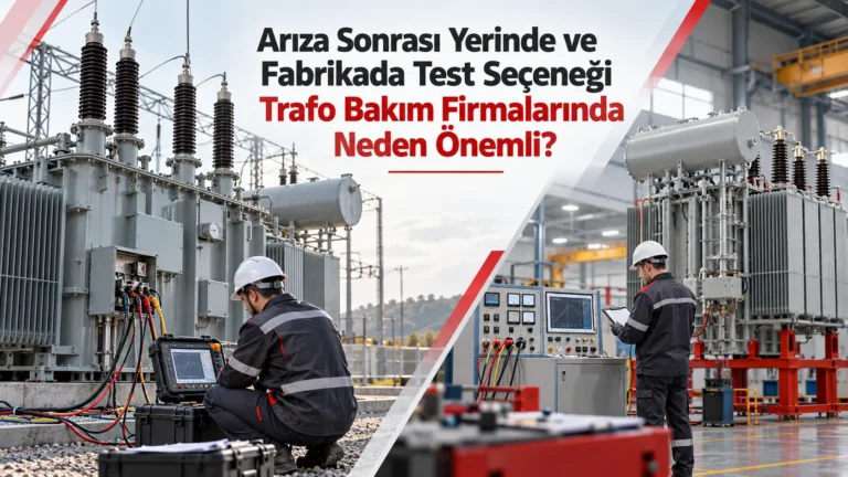 Arıza Sonrası Yerinde ve Fabrikada Test Seçeneği Trafo Bakım Firmalarında Neden Önemli?