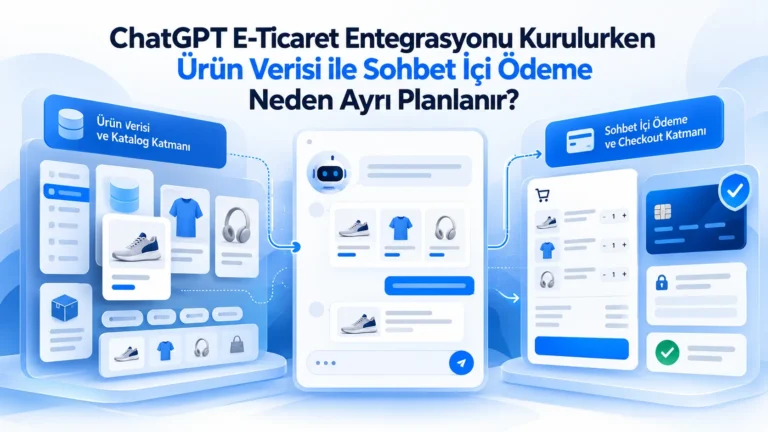 ChatGPT E-Ticaret Entegrasyonu Kurulurken Ürün Verisi ile Sohbet İçi Ödeme Neden Ayrı Planlanır?